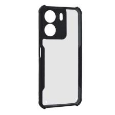 Gigapack Xiaomi Poco C65 szilikon telefonvédő (ütésállóság, légpárnás sarok, akril hátlap, kameravédő) fekete tok és táska