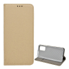 Gigapack Xiaomi Poco M3 tok álló, bőr hatású (Flip, oldalra nyíló, asztali tartó funkció, rombusz minta) arany