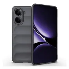 Gigapack Xiaomi Poco X7 Pro szilikon telefonvédő (ütésállóság, kameravédő, 3d) sötétszürke tok és táska