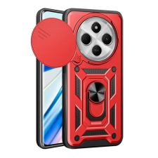 Gigapack Xiaomi Redmi 14C 4G defender szilikon telefonvédő (ütésállóság, tartógyűrű, kameravédő) piros tok és táska