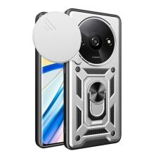 Gigapack Xiaomi Redmi A3 defender műanyag telefonvédő (ütésállóság, szilikon belső, tartógyűrű, kameravédő) ezüst tok és táska