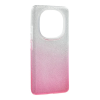 Gigapack Xiaomi Redmi Note 15 Pro Plus 5G szilikon telefonvédő (műanyag belső, csillogó hátlap) átlátszó/rózsaszín