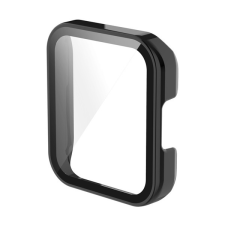 Gigapack Xiaomi Redmi Watch 2 Lite műanyag keret (bumper, ütésállóság + kijelzővédő üveg) fekete okosóra kellék