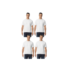 GILDAN 4 db-os pólócsomag Gildan GI3000 körkötött rövid ujjú férfi pamut póló, White-XL