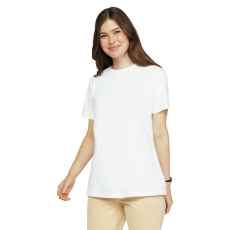 GILDAN A-vonalú oldalvarrott kereknyakú női póló, Gildan GIL67000, White-M