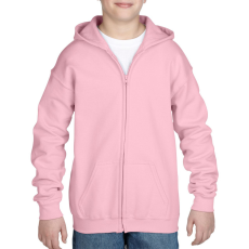 GILDAN cipzáras-kapucnis gyerek pulóver, GIB18600, Light Pink-L