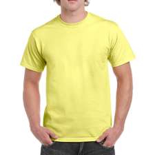 GILDAN Csomag akciós póló (minimum 3 db) Uniszex póló Rövid ujjú Gildan Ultra Cotton Adult T-Shirt - 2XL, Cornsilk (világossárga) férfi póló