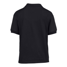 GILDAN DryBlend 50/50 galléros rövid ujjú gyerekpóló , Gildan GIB8800, Black-L gyerek póló