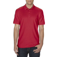 GILDAN DryBlend férfi galléros póló dupla piké anyagból, Gildan GI75800, Red-XL