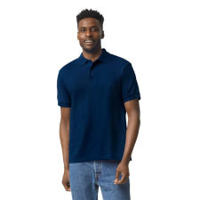 GILDAN DryBlend rövid ujjú galléros férfi póló, Gildan GI8800, Navy-3XL férfi póló