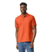 GILDAN DryBlend rövid ujjú galléros férfi póló, Gildan GI8800, Orange-M férfi póló