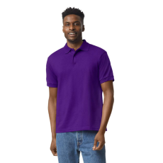 GILDAN DryBlend rövid ujjú galléros férfi póló, Gildan GI8800, Purple-2XL