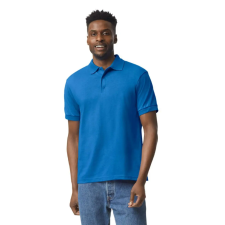 GILDAN DryBlend rövid ujjú galléros férfi póló, Gildan GI8800, Royal-2XL férfi póló