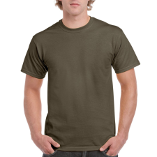 GILDAN Előmosott kerek nyakkivágásu ultra póló, Gildan GI2000, Olive-3XL férfi póló