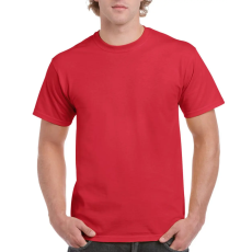 GILDAN Előmosott kerek nyakkivágásu ultra póló, Gildan GI2000, Red-3XL