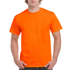 GILDAN Előmosott kerek nyakkivágásu ultra póló, Gildan GI2000, S.Orange-S férfi póló