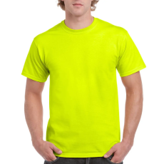 GILDAN Előmosott kerek nyakkivágásu ultra póló, Gildan GI2000, Safety Green-4XL