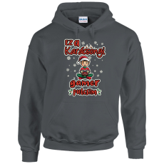 GILDAN Ez a karácsonyi gamer pulcsim (fiú) - Unisex Kapucnis Pulóver