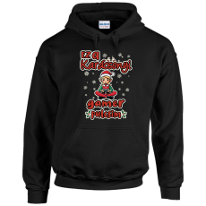 GILDAN Ez a karácsonyi gamer pulcsim (lány) - Unisex Kapucnis Pulóver
