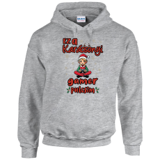 GILDAN Ez a karácsonyi gamer pulcsim (lány) - Unisex Kapucnis Pulóver