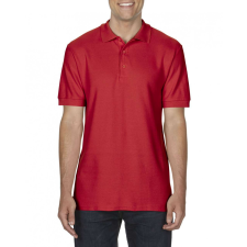 GILDAN Férfi galléros póló Gildan GI85800 premium Cotton® Adult Double piqué polo -2XL, Red férfi póló