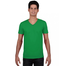 GILDAN Férfi póló Gildan GI64V00 Softstyle® Felnőtt v-nyakú póló -XL, Irish Green