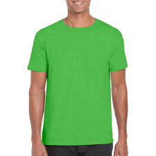 GILDAN Férfi póló Rövid ujjú Gildan Softstyle Ring Spun T-Shirt - S, Elektromos zöld férfi póló