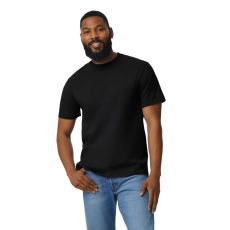 GILDAN GI3000 körkötött rövid ujjú férfi pamut póló, Black-3XL