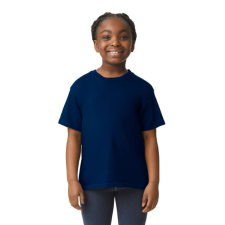 GILDAN GIB3000 körkötött rövid ujjú pamut gyerek póló, Navy-S gyerek póló