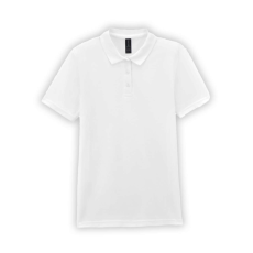 GILDAN GIL64800-B3 SOFTSTYLE® LADIES' DOUBLE PIQUÉ POLO WITH 3 COLOUR-MATCHED BUTTONS XL