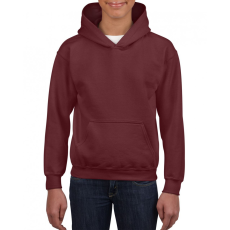 GILDAN Gyerek kapucnis pulóver Gildan GIB18500 Heavy Blend™ Youth Hooded Sweatshirt -L, Maroon
