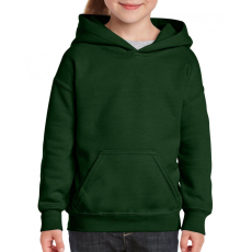 GILDAN Gyerek kapucnis pulóver Gildan GIB18500 Heavy Blend™ Youth Hooded Sweatshirt -M, Forest Green