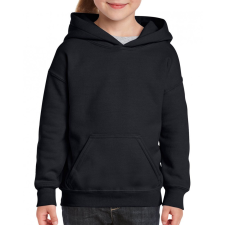 GILDAN Gyerek kapucnis pulóver Gildan GIB18500 Heavy Blend™ Youth Hooded Sweatshirt -XS, Black gyerek pulóver, kardigán