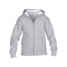 GILDAN Gyerek kapucnis pulóver Gildan GIB18600 Heavy Blend™ Youth Full Zip Hooded Sweatshirt -XS, Sport Grey