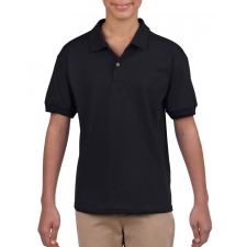 GILDAN Gyerek póló Gildan GIB8800 Dryblend® Youth Jersey polo Shirt -M, Black gyerek póló