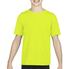 GILDAN Gyerek póló Rövid ujjú Gildan Gildan Performance Youth T-Shirt - L (164), Safety zöld gyerek póló