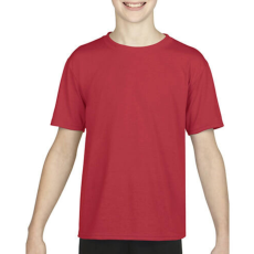 GILDAN Gyerek póló Rövid ujjú Gildan Gildan Performance Youth T-Shirt - S (116/128), Piros