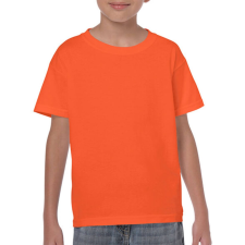 GILDAN Gyerek póló Rövid ujjú Gildan Heavy Cotton Youth T-Shirt - XS (140/152), Narancssárga gyerek póló