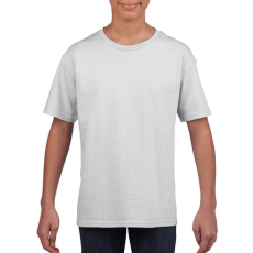 GILDAN Gyerek póló Rövid ujjú Gildan Softstyle Youth T-Shirt - S (110/116), Fehér