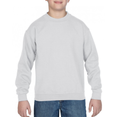 GILDAN Gyerek pulóver Gildan GIB18000 Heavy Blend™ Youth Crewneck Sweatshirt -L, White