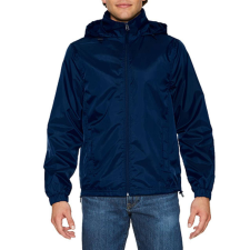 GILDAN Hammer rejtett kapucnis unisex széldzseki , Gildan GIWR800, Navy-L férfi kabát, dzseki