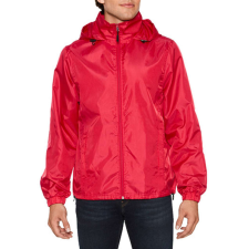 GILDAN Hammer rejtett kapucnis unisex széldzseki , Gildan GIWR800, Red-S férfi kabát, dzseki