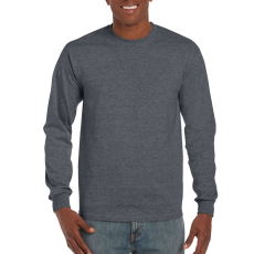 GILDAN Hosszú ujjú klasszikus szabású póló, Gildan GI2400, Dark Heather-XL