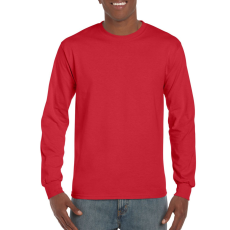 GILDAN Hosszú ujjú klasszikus szabású póló, Gildan GI2400, Red-2XL