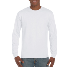 GILDAN Hosszú ujjú klasszikus szabású póló, Gildan GI2400, White-XL