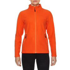 GILDAN Karcsúsított cipzáras női polár pulóver, Gildan GILPF800, Orange-XL női pulóver, kardigán
