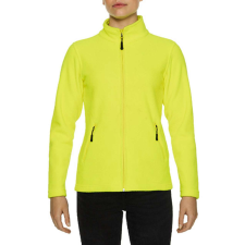 GILDAN Karcsúsított cipzáras női polár pulóver, Gildan GILPF800, Safety Green-4XL női pulóver, kardigán