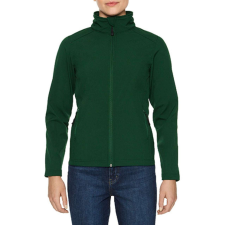 GILDAN Karcsúsított softshell cipzáros női dzseki, Gildan GILSS800, Forest Green-L női dzseki, kabát