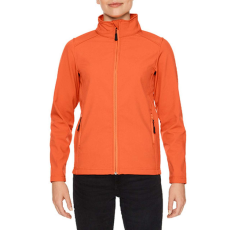 GILDAN Karcsúsított softshell cipzáros női dzseki, Gildan GILSS800, Orange-2XL