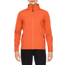 GILDAN Karcsúsított softshell cipzáros női dzseki, Gildan GILSS800, Orange-XL női dzseki, kabát